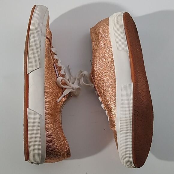 Superga 2750 Metallic Rose Gold Sneaker 9.5 - Picture 7 of 8